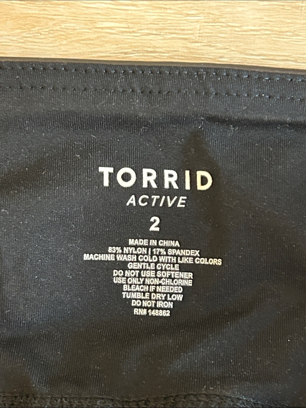 NWT Torrid Black Faux Leather Coated Active Leggings size 2X 18-20 - Picture 8 of 15